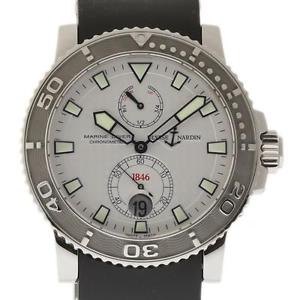 Ulysse Nardin NEW Maxi Marine Diver 263-33-3 Silver Box/Papers/Warranty #UN4