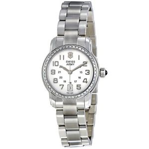 Victorinox 241057 Womens Mop Dial Analog Quartz Watch with Stainless Steel Strap