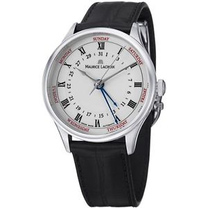 Maurice Lacroix MP6507-SS001-112 Mens White Dial Analog Automatic Watch
