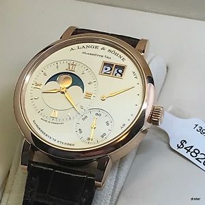 A. LANGE & SOHNE GRAND LANGE 1 ONE MOONPHASE 18K ROSE GOLD WATCH
