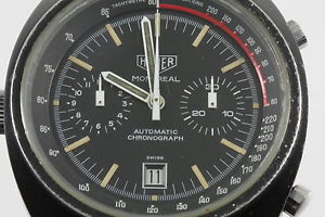 Vintage HEUER MONTREAL Black Ref.110.503 N (70er Jahre)