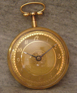 beautiful gold unusual early 1800s  1/4 repeater ~ excellent condition