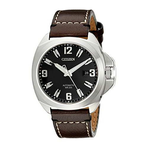 Citizen Men's NB0070-06E "Grand Touring Signature" Automatic Watch With Brown Le