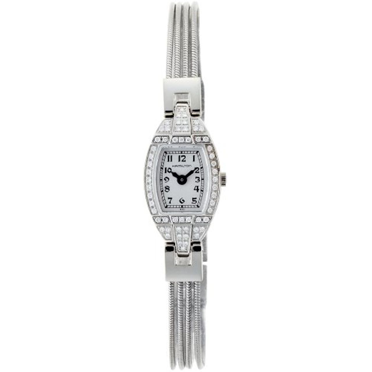 Hamilton H31151183 Womens Silver Dial Quartz Watch with Stainless Steel Strap