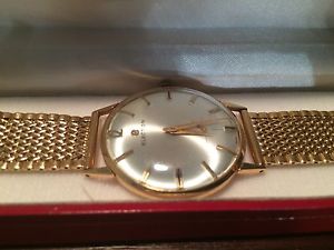 Antique Men's 18K  Gold Election Non Magnetic Hand Winding Watch Working!