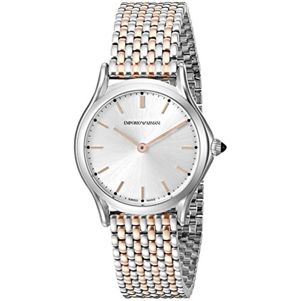 Emporio Armani ARS7001 Womens Silver Dial Analog Quartz Watch