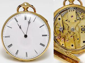 Rare Antique 18ct 21j Quarter Repeater Pocket Watch by Philippe Dubois - c1850