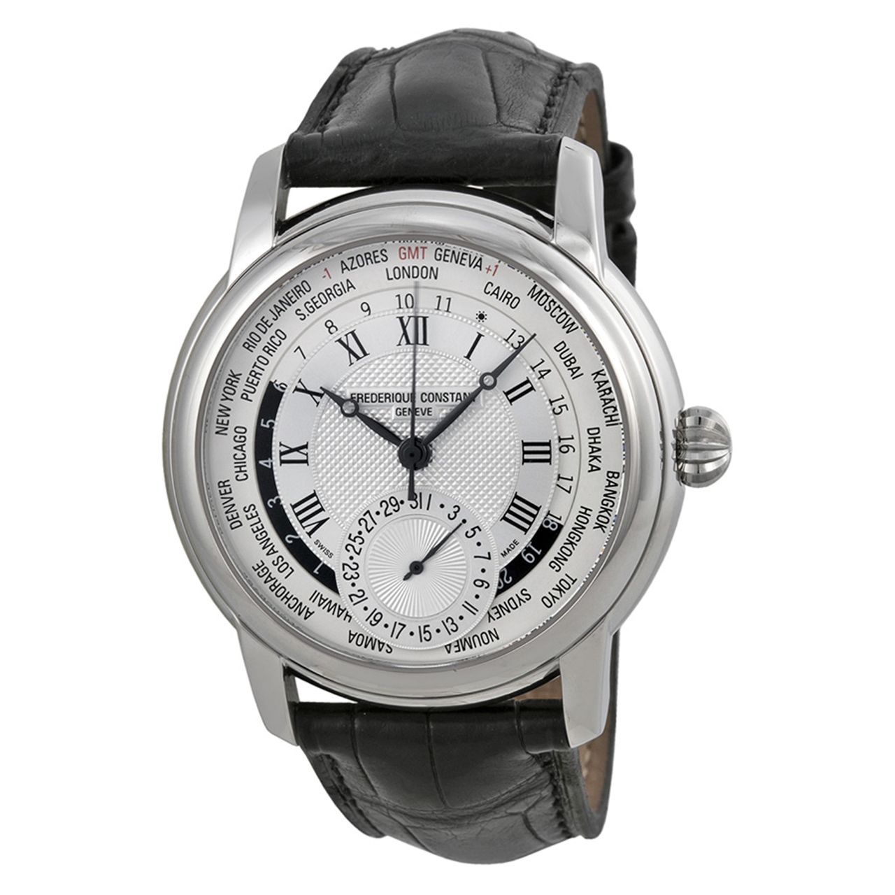 Frederique Constant FC-718MC4H6 Mens Silver Dial Analog Automatic Watch