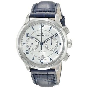 Zeno Men's 6302BVD-G3 Retro Tre Silver Chronograph Dial Watch