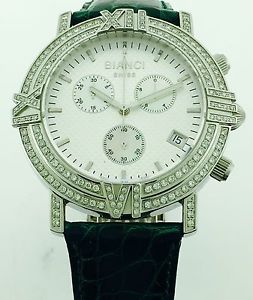 Bianci watch with Diamonds set And Alligator strap US made