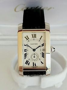 Cartier Tank Americaine Midsize 18K White Gold Watch ref. 3012905 - 000432