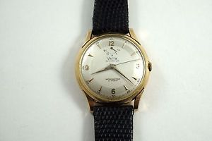 VETTA UP DOWN POWER RESERVE 18K ROSE GOLD VINTAGE AUTOMATIC DATES 1950'S BUY NOW