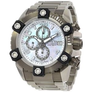 Invicta 13763 Mens Silver Dial Analog Automatic Watch with Stainless Steel Strap