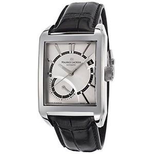 Maurice Lacroix Men's Pontos Automatic Silver-Tone Dial Power Reserve Display