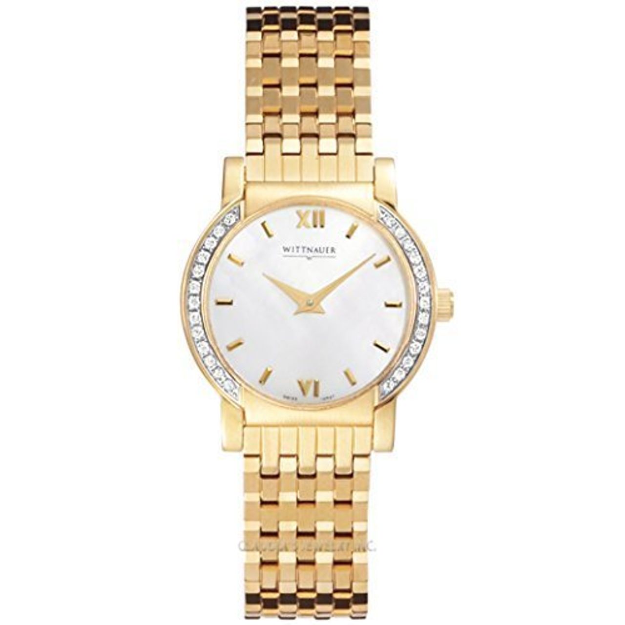 Wittnauer 12RB27 Womens Mop Dial Quartz Watch with Stainless Steel Strap