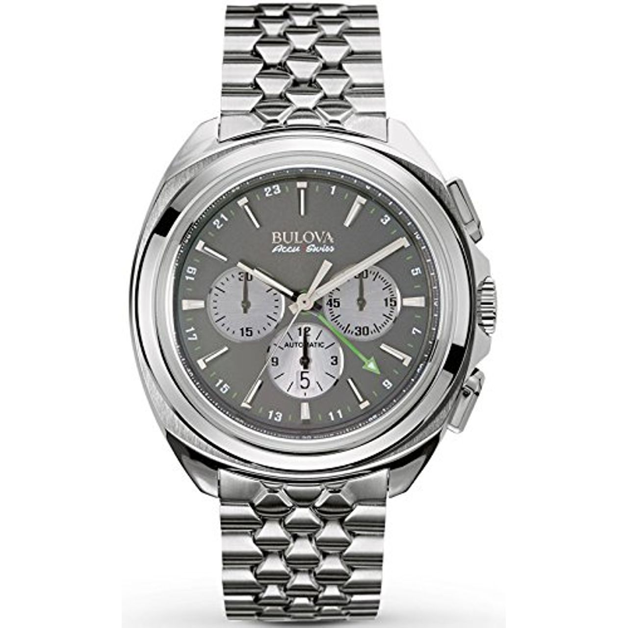 Accuswiss 63B187 Mens Grey Dial Chronograph Automatic Watch