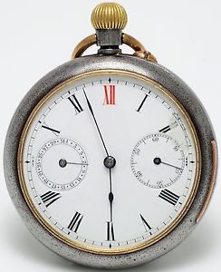 Rare Gun Metal QUARTER REPEATER Pocket Watch with DATE - Circa 1920