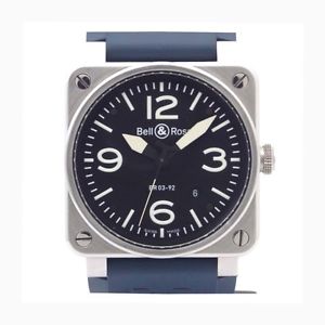 Auth Bell&Ross BR 03-92 Aviation Men's Automatic SS&Rubber 197235