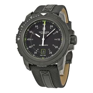 Victorinox 241685 Mens Black Dial Analog Automatic Watch with Nylon Strap