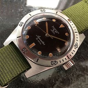 Vintage Jean Richard Aquastar Diver From 1963 With Box And Papers