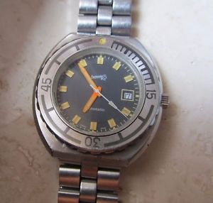 Eberhard vintage automatic watch diver sub orologio scafograf montre chronograph