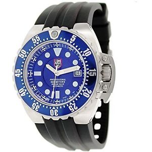 Luminox Men's Deep Dive 1513 Black Rubber Swiss Quartz Watch with Black Dial