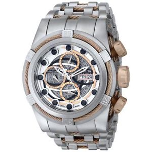 Invicta 14308 Mens Silver Dial Analog Automatic Watch with Stainless Steel Strap