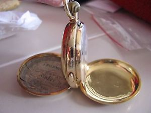 1890 J. Richard Watch 18K Gold with 43 Grams Gold Chain and Fob