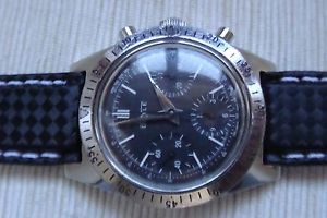 VINTAGE: RARO CHRONOGRAPH DOYLE VALJOUX 72 DIVER 100% WATERPROOF  CASSA ACCIAIO