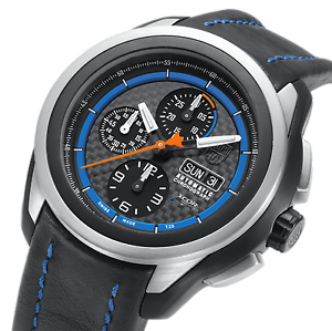 Luminox 5261 XCOR Aerospace Automatic Valjoux Titanium Chrono Leather Band Watch