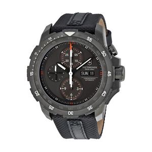 Victorinox 241530 Mens Black Dial Analog Automatic Watch with Nylon Strap