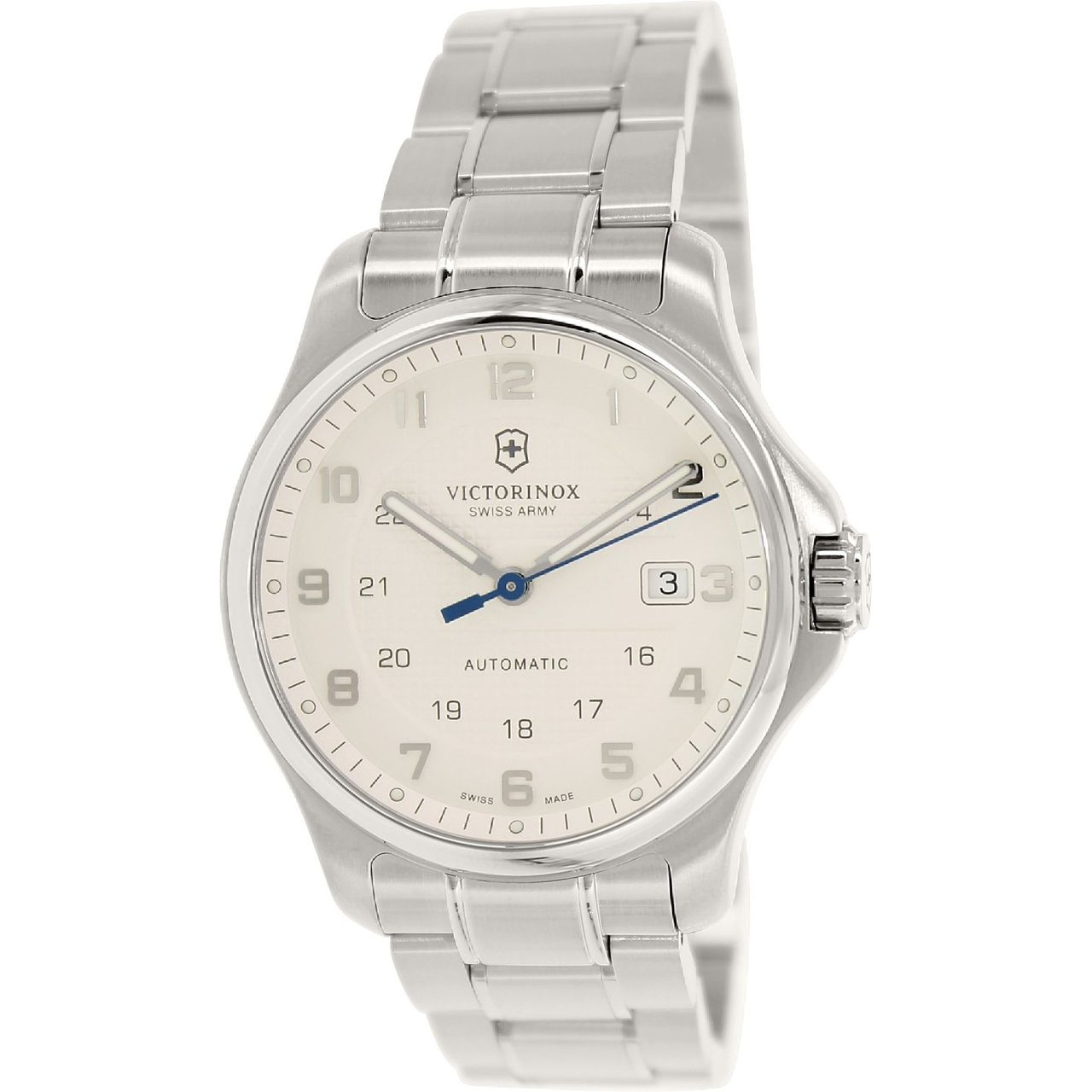 Victorinox 241673 Mens Silver Dial Analog Watch