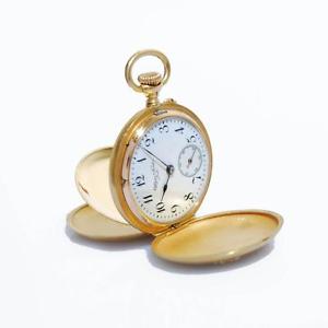 ORIGINAL 1910' ULYSSE NARDIN SWISS 18K SOLID YELLOW GOLD PENDANT POCKET WATCH