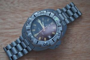 Vintage Diver Zodiac Super Sea Wolf 1000m Automatic SawTooth - CLEAN