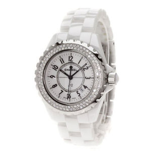Authentic CHANEL J12 BezelDiamond Watches H0967 ceramic Women