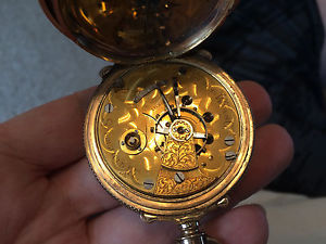 ANTIQUE  HEAVY ILLINOIS, Box Hinge CASE  POCKET WATCH WORKING