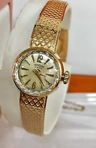 18K 750 SOLID YELLOW GOLD Vintage ASTROLUX  SWISS WATCH 17 RUBIS 25.2GR