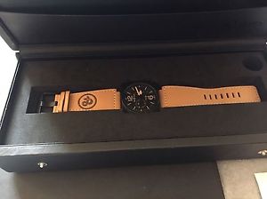 BELL & ROSS Heritage Shadow BR03-94 Men's SS/Leather Black Dial AT, MD