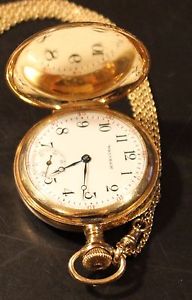 1930 Vintage Waltham 14 Ct. Gold Gent's Pocket Watch