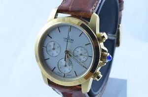 UNION GLASHÜTTE 18K 750 GOLD AUTOMATIQUE FÊTE ANNIVERSAIRE CHRONO+ BOX + PAPIERE