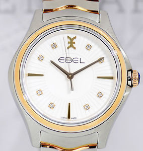 Ebel Wave Grande Lady Diamond Dial Bezel Rosé Gold NEU B P 35mm