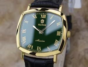 Waltham Men's Swiss Made 1970s Gold Plated Manual Luxury Dress Watch Y116