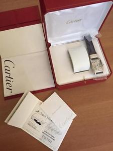 Cartier Tank Americaine ref. 1741  Oro Bianco 18kt  Automatico box & paper