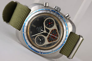 Yema Flygraf Vintage chronograph Pilot's Technical cult watch! Valjoux 7736!