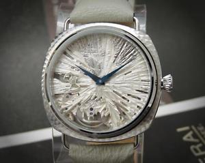 New Unique Handcrafted Stainless Steel men's watch mechanical high end movement