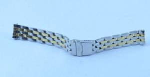 BREITLING BANDA EXPERIMENTAL 15MM ACERO/ORO PILOTO PULSERA DE DAMA J