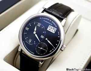 A. Lange & Sohne Grand Lange 1 40.9 mm 18k White Gold 117.028 Rare Watch