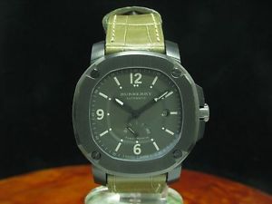 BURBERRY THE BRITAIN POWER RESERVE EDELSTAHL AUTOMATIC HERRENUHR / REF BBY1000