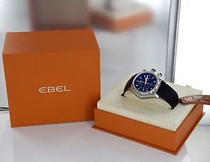 EBEL Automatic Chronometer E913L72 Chronograph Black Dial Stainless Steel Watch