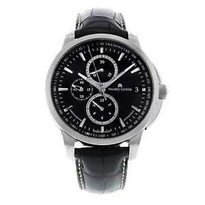 Maurice Lacroix Men's PT6128-SS001330 Pontos Black Chronograph Dial Watch